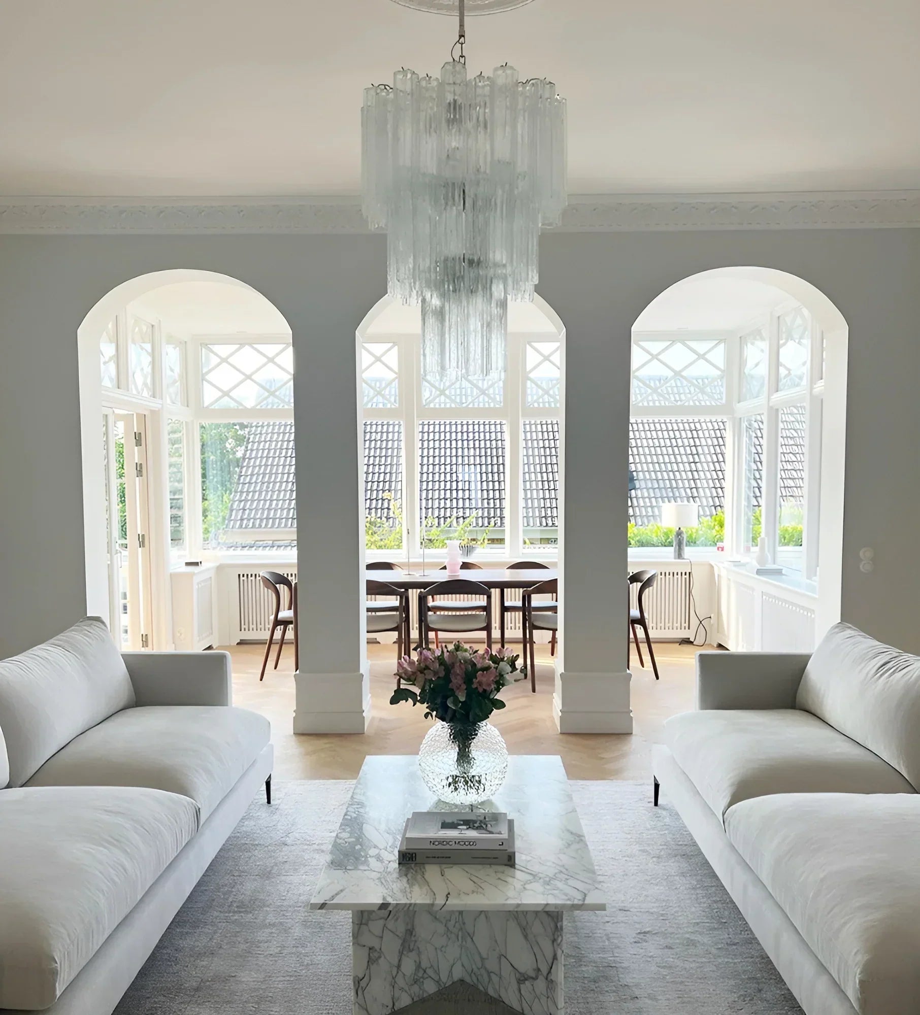 modern-murano-glass-tube-chandelier-clear-glass-pendant-lighting-for-living-room