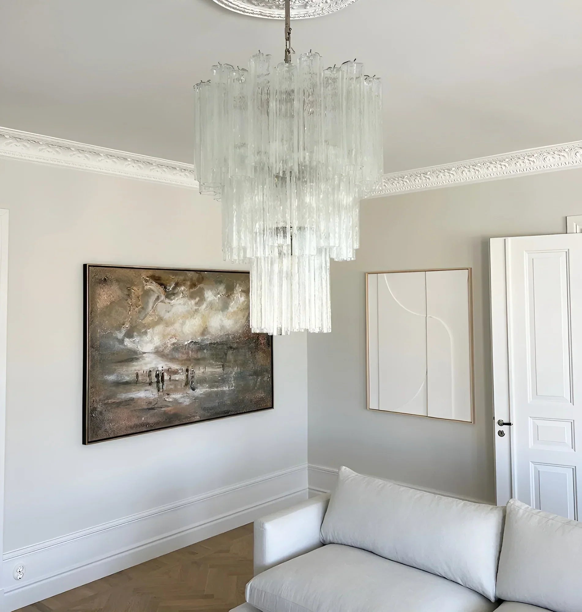 modern-murano-glass-tube-chandelier-clear-glass-pendant-lighting-for-living-room