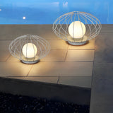 Modern Mushroom Cage LED Outdoor Lawn Lamp Waterproof Garden Landscape Pathway Light