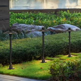 Modern Mushroom LED Outdoor Path Light 7W Waterproof Landscape Lighting in Black Finish