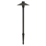 Modern Mushroom LED Outdoor Path Light 7W Waterproof Landscape Lighting in Black Finish
