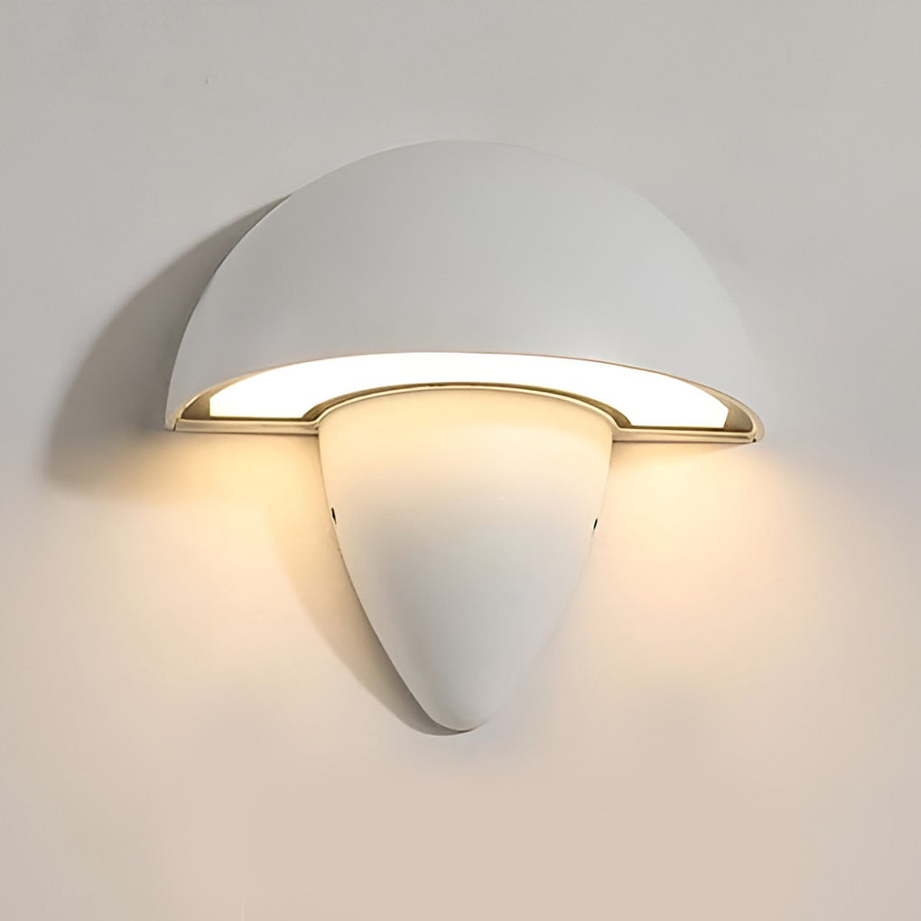Modern Mushroom LED Outdoor Wall Sconce Waterproof Aluminum Garden Porch Light