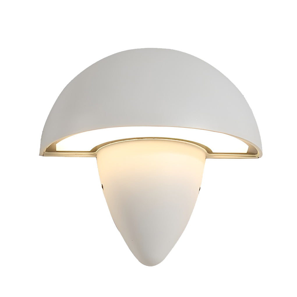 Modern Mushroom LED Outdoor Wall Sconce Waterproof Aluminum Garden Porch Light
