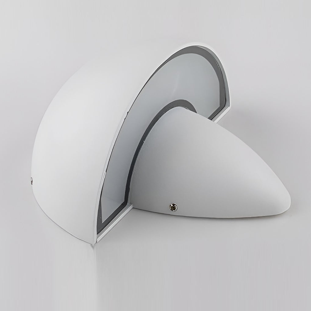 Modern Mushroom LED Outdoor Wall Sconce Waterproof Aluminum Garden Porch Light