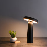 Modern Mushroom LED Table Lamp Dimmable Touch Control Tiltable USB Rechargeable Bedside Light