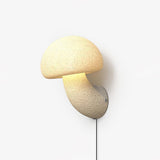 Modern Mushroom Resin Plug In Wall Lamp Sconce Lighting for Bedroom and Living Room