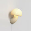 Modern Mushroom Resin Plug In Wall Lamp Sconce Lighting for Bedroom and Living Room