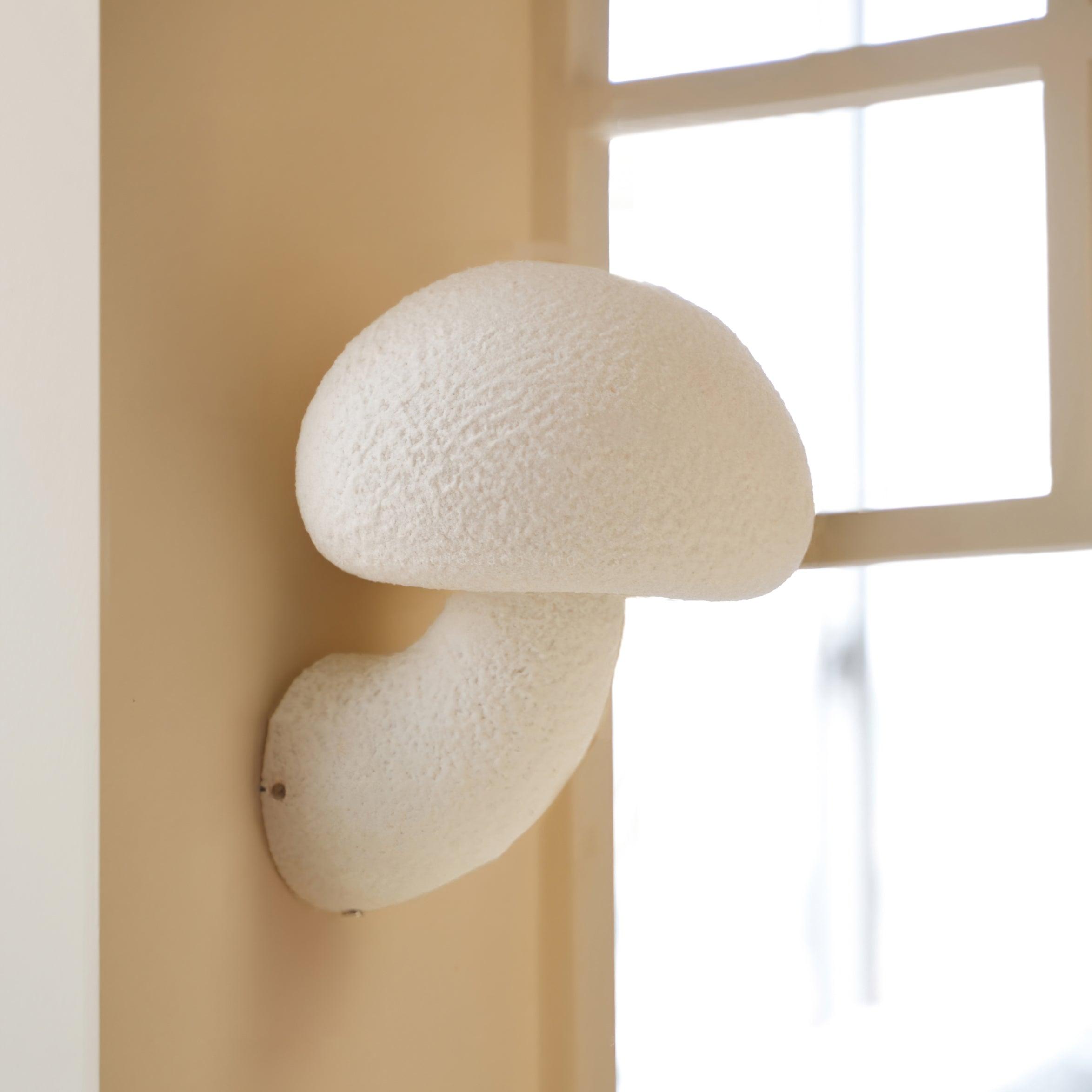 Modern Mushroom Resin Plug In Wall Lamp Sconce Lighting for Bedroom and Living Room