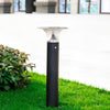 Modern Mushroom Solar LED Path Lights Waterproof Black Outdoor Garden Landscape Post Lamp