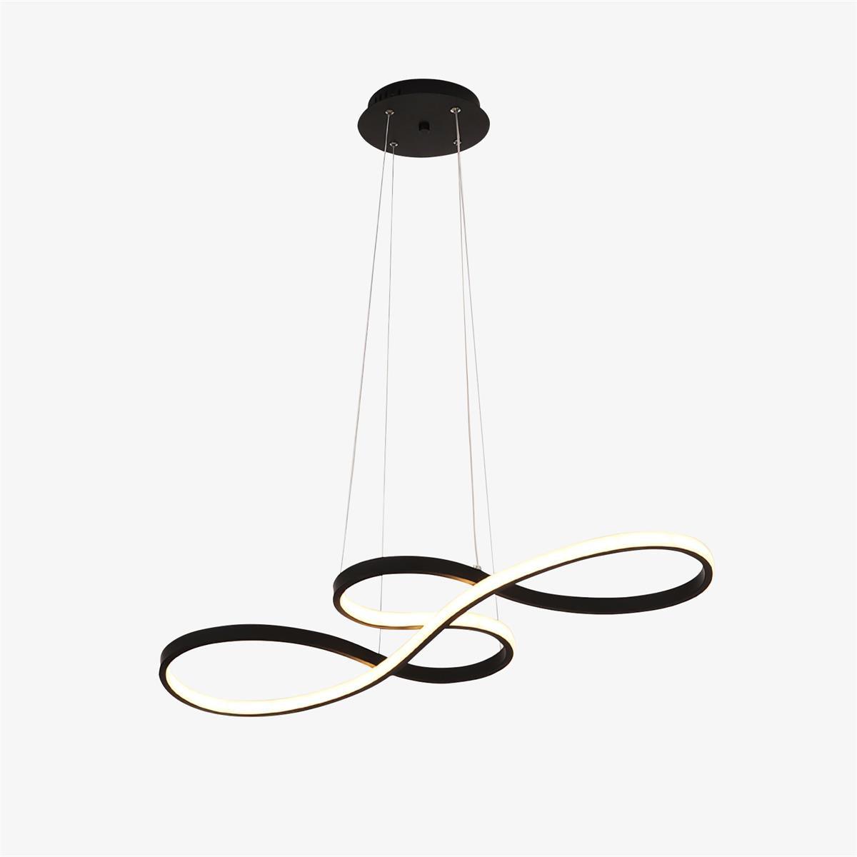 Modern Musical Note Integrated LED Pendant Light for Dining Room Kitchen Island and Living Space