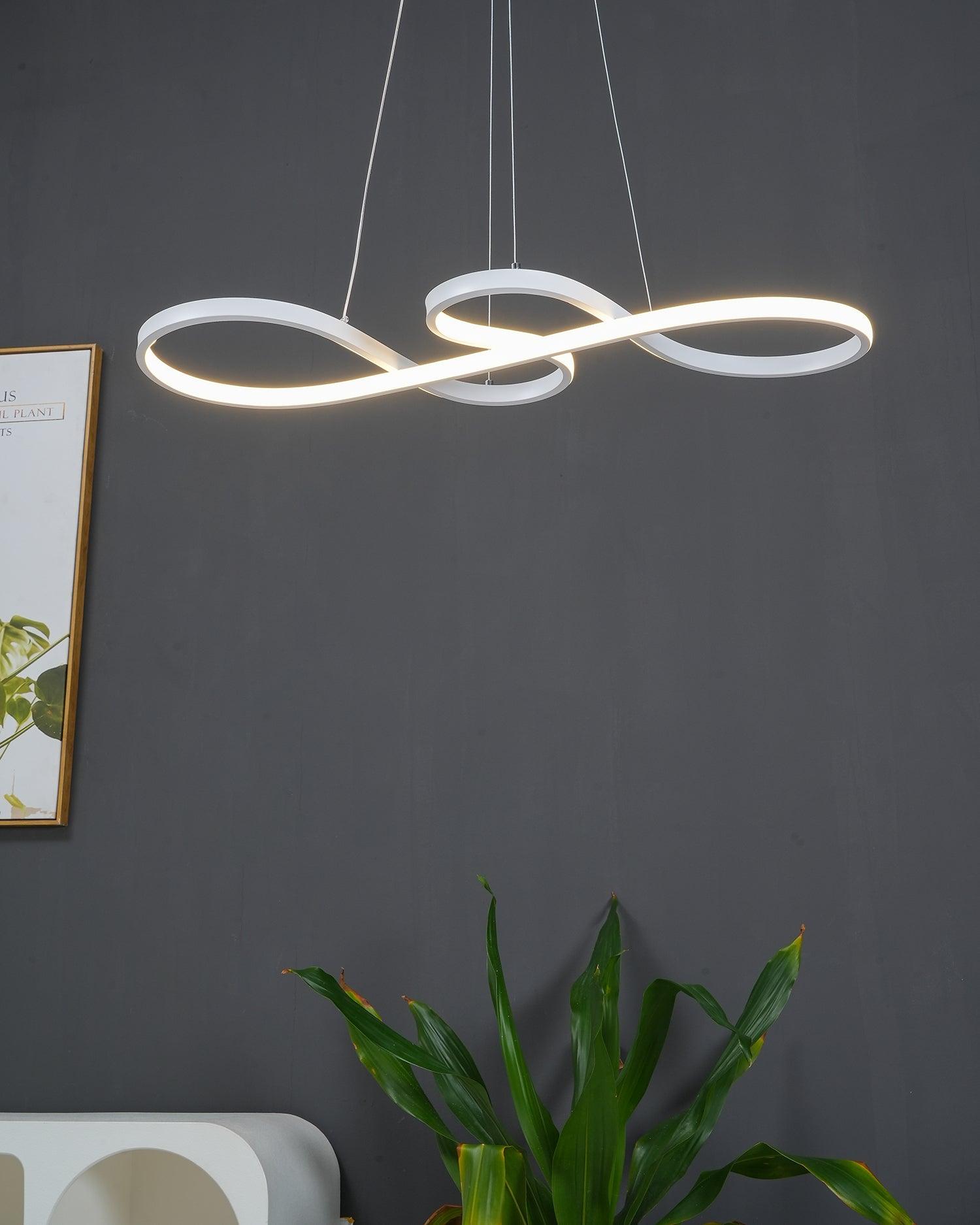 Modern Musical Note Integrated LED Pendant Light for Dining Room Kitchen Island and Living Space