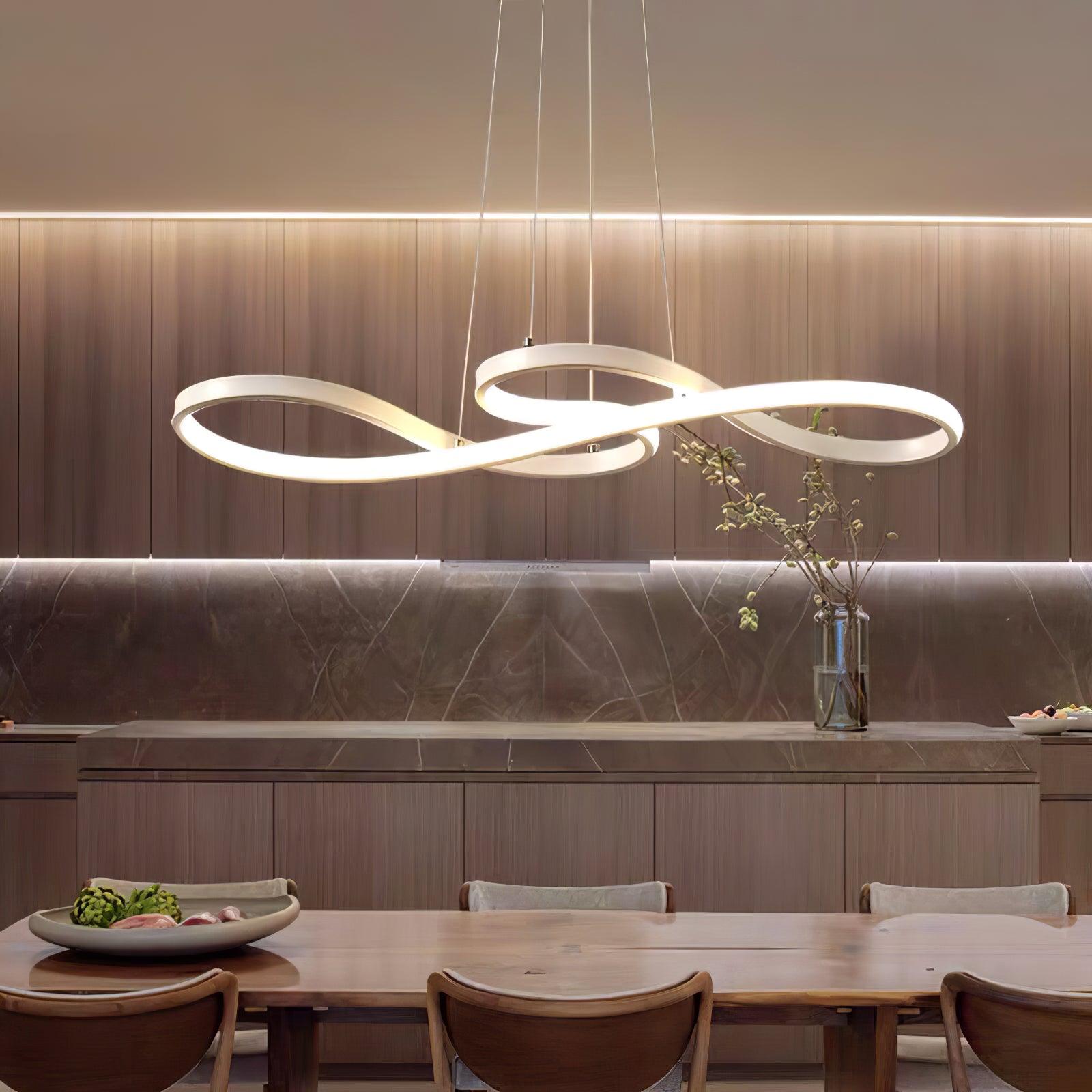 Modern Musical Note Integrated LED Pendant Light for Dining Room Kitchen Island and Living Space