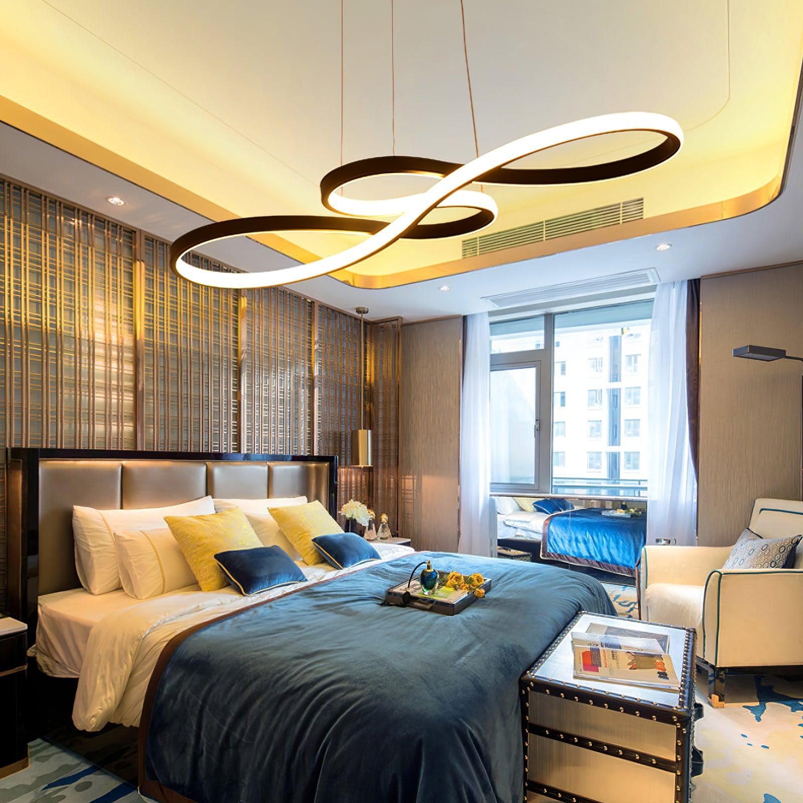 Modern Musical Note Integrated LED Pendant Light for Dining Room Kitchen Island and Living Space