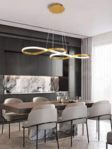 Modern Musical Note Integrated LED Pendant Light for Dining Room Kitchen Island and Living Space
