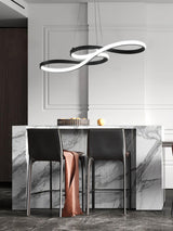 Modern Musical Note Integrated LED Pendant Light for Dining Room Kitchen Island and Living Space