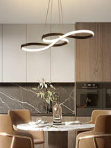 Modern Musical Note Integrated LED Pendant Light for Dining Room Kitchen Island and Living Space