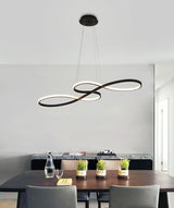 Modern Musical Note Integrated LED Pendant Light for Dining Room Kitchen Island and Living Space