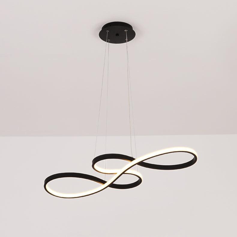 Modern Musical Note Integrated LED Pendant Light for Dining Room Kitchen Island and Living Space