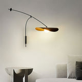 Modern Myrna Wall Light with Counterweight Arm and Handblown Glass Reflector Shade