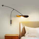 Modern Myrna Wall Light with Counterweight Arm and Handblown Glass Reflector Shade