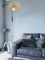 Modern Myrna Wall Light with Counterweight Arm and Handblown Glass Reflector Shade