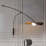 Modern Myrna Wall Light with Counterweight Arm and Handblown Glass Reflector Shade