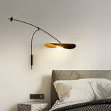 Modern Myrna Wall Light with Counterweight Arm and Handblown Glass Reflector Shade