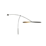 Modern Myrna Wall Light with Counterweight Arm and Handblown Glass Reflector Shade