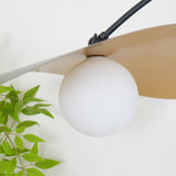 Modern Myrna Wall Light with Counterweight Arm and Handblown Glass Reflector Shade