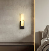 Modern Natural Alabaster LED Wall Lamp Stone Sconce for Interior Lighting