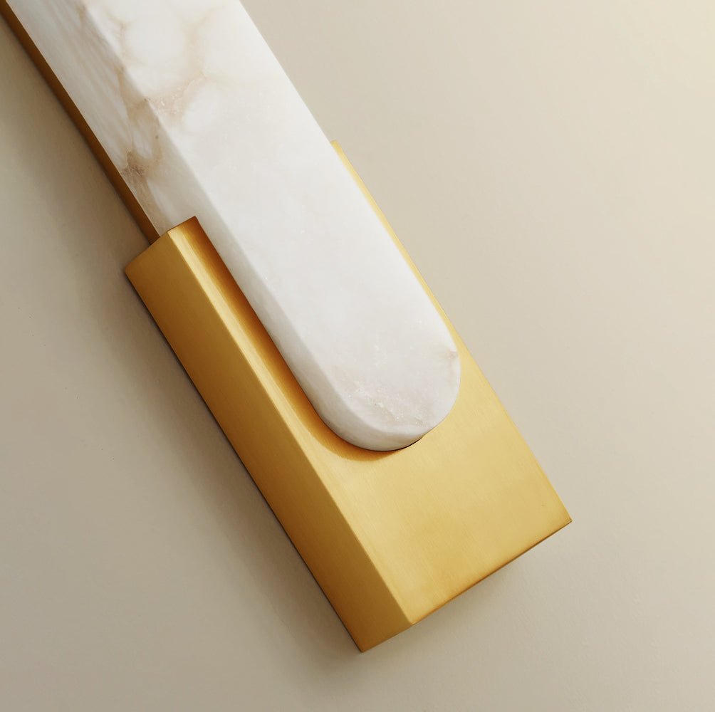 Modern Natural Alabaster LED Wall Lamp Stone Sconce for Interior Lighting