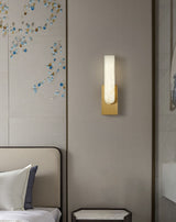Modern Natural Alabaster LED Wall Lamp Stone Sconce for Interior Lighting