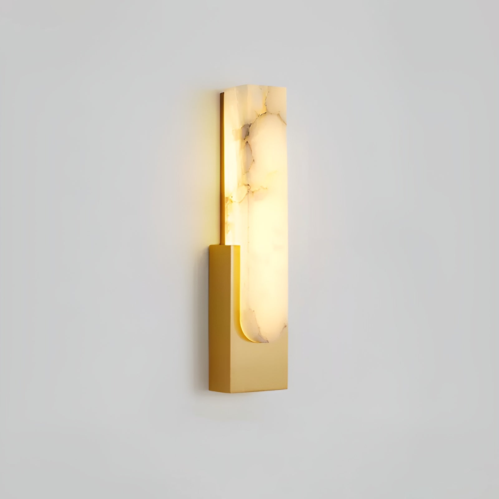 Modern Natural Alabaster LED Wall Lamp Stone Sconce for Interior Lighting