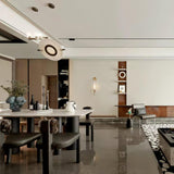 Modern Natural Alabaster Stone Magma Pendant Light with Matte Black Steel Frame