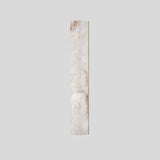 Modern Natural Alabaster Stone Wall Sconce Set of Two Integrated LED Gold Wall Light