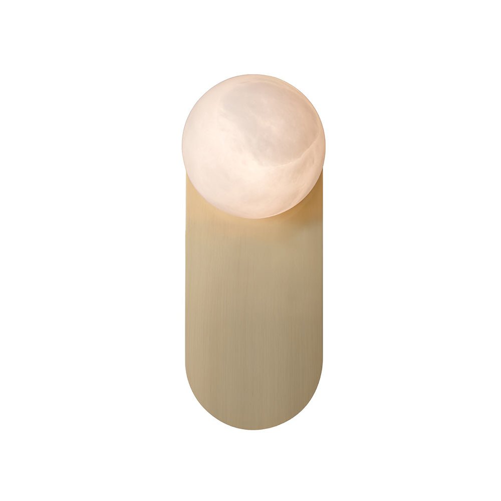 Modern Natural Alabaster Wall Sconce Set of 2 Luxury Stone Lighting for Bedroom and Living Room
