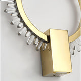 Modern Natural Crystal Wall Sconce Luxury Gold LED Wall Mounted Lighting Fixture