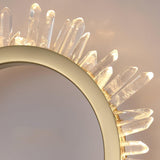 Modern Natural Crystal Wall Sconce Luxury Gold LED Wall Mounted Lighting Fixture