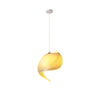 Modern Nautilus Shell Wooden Pendant Lamp Organic Spiral Coastal Hanging Light