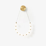 Modern Necklace Loop Brass Wall Lamp Integrated LED Minimalist Indoor Sconce Lighting