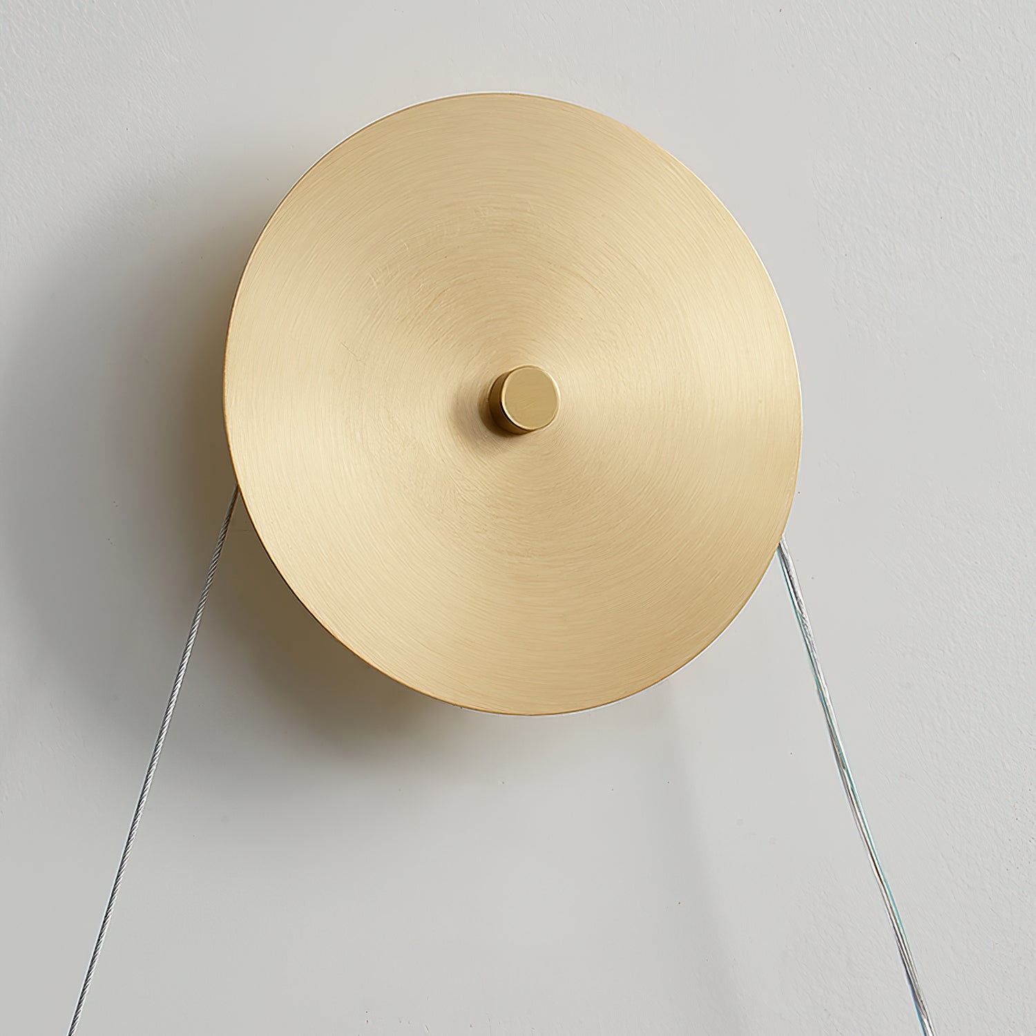 Modern Necklace Loop Brass Wall Lamp Integrated LED Minimalist Indoor Sconce Lighting