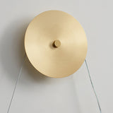 Modern Necklace Loop Brass Wall Lamp Integrated LED Minimalist Indoor Sconce Lighting