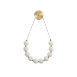 Modern Necklace Loop Brass Wall Lamp Integrated LED Minimalist Indoor Sconce Lighting