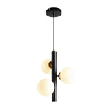 Modern Nordic 3 Glass Globe LED Pendant Light for Dining Room and Living Space
