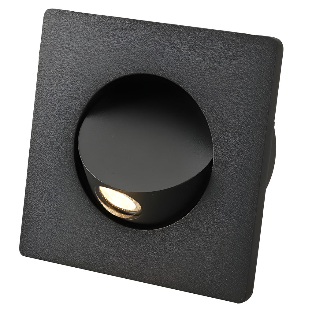 Modern Nordic 3W LED Recessed Wall Sconce with 360 Degree Rotation Adjustable Reading Light