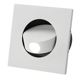 Modern Nordic 3W LED Recessed Wall Sconce with 360 Degree Rotation Adjustable Reading Light