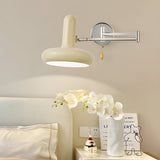 Modern Nordic Adjustable Glass Swing Arm Wall Sconce Dimmable Remote Control Lighting