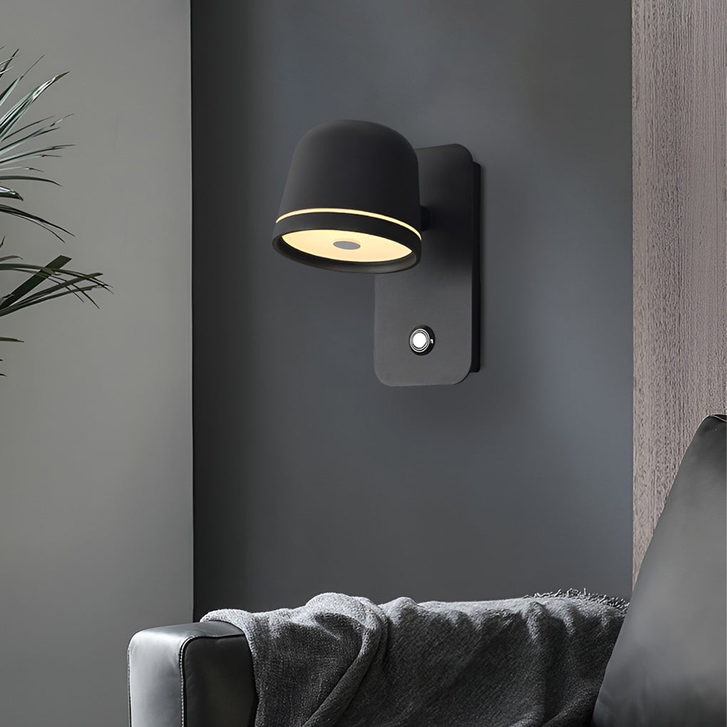 Modern Nordic Adjustable LED Wall Sconce with Stepless Dimming for Bedroom and Living Room
