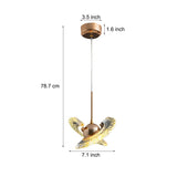Modern Nordic Adjustable Mirror Ball LED Pendant Light with Acrylic Shade for Dining Room and Bedroom