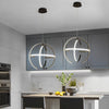 Modern Nordic Adjustable Ring LED Chandelier for Kitchen and Dining Room Pendant Lighting